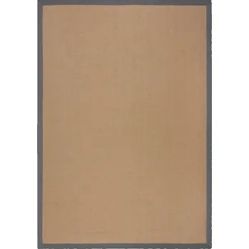 Kusový koberec Herringbone Border Kira Grey - doprava zdarma