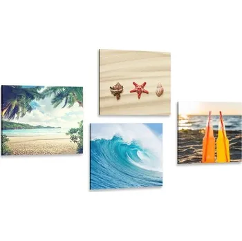 Obraz Dovido Set obrazů dovolená u moře