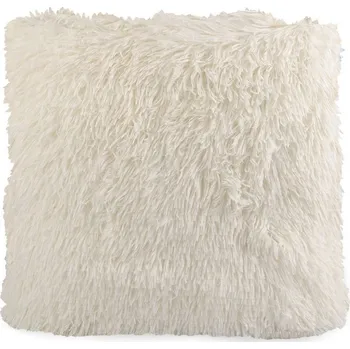 Povlak na dekorativní polštářek Chlupatý povlak na polštář 40x40 cm - 12 krémová světlá