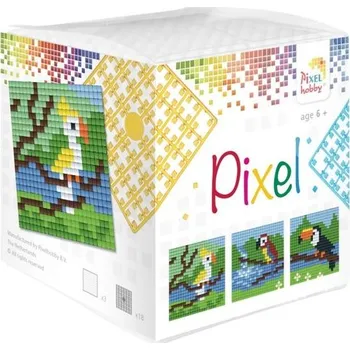 kreativní sada Pixelhobby Sada Pixel kostka ptáčci 3ks