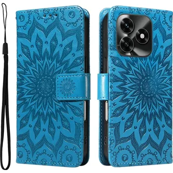 Pouzdro na mobilní telefon Sunflower knížkové pouzdro na Honor X5c Plus - modré