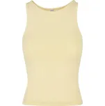 Build Your Brand Dámský top Racer Back - Jemně žlutá | 5XL