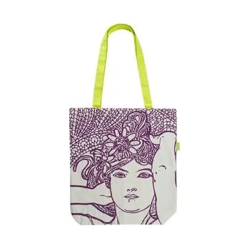 Nákupní taška Plátěná taška Alfons Mucha – Amethyst, Fresh Collection