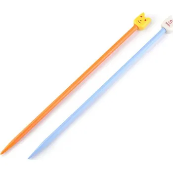 Jehlice Rovné jehlice dětské č. 3,25; 4; 5; 6; Pony - 5 mm mix barev