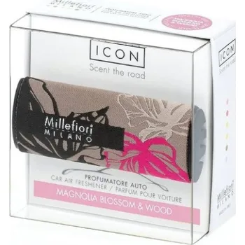 Vůně do auta Millefiori Icon Magnolia Blossom & Wood textilní - vůně do auta 1 ks