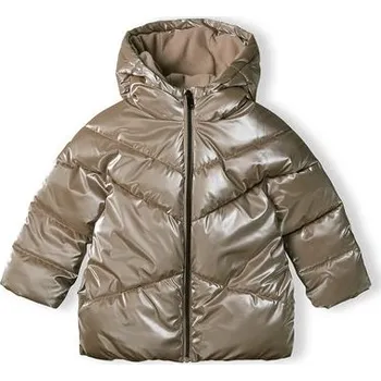Dívčí kabát Kabát dívčí prošívaný Puffa s chlupatou podšívkou, Minoti, 16coat 20, hnědá - 158/164 | 13/14let