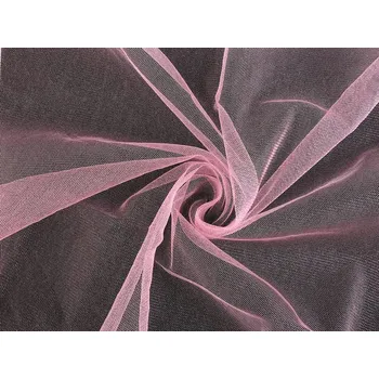 Tyl oděvní PAD s leskem METRÁŽ - 6 růžová sv.