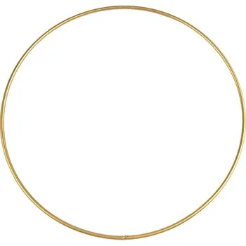 Bytová dekorace Kovový kruh na lapač snů / k dekorování Ø20 cm - 2 zlatá