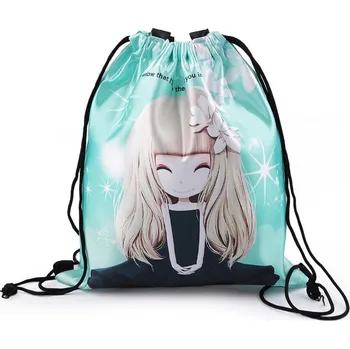 Dívčí taška / vak na záda 28x32 cm - 2 mint