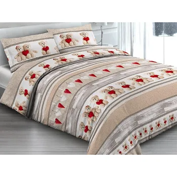 Povlečení Gipetex Natural Dream Italské povlečení 100% bavlna Orsetti - 140x200 / 70x90 cm