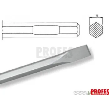 Sekáč Hawera Sekáč plochý Hawera šestihran vel.19, 25x400mm (137029)