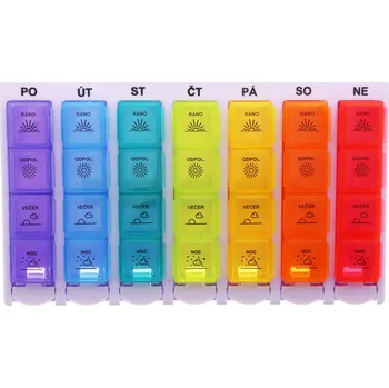 Dávkovač léků Dávkovač léků na 7 dní – 28 přihrádek