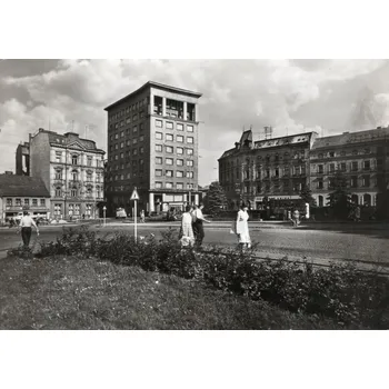 Stará Pohlednice Liberec - Gottwaldovo náměstí, Rok 1966 - 100/86 (Stará pohlednice)