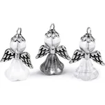 Anděl pro štěstí s minerálem, v krabičce - 3 křišťál