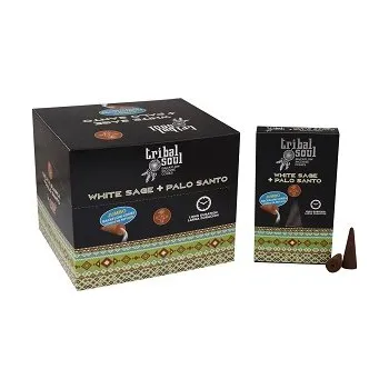 Vonná tyčinka Vonné kužele Bílá Šalvěj + Palo Santo Tribal