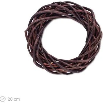 Věnec Proutěný základ na věnec 20cm tmavý