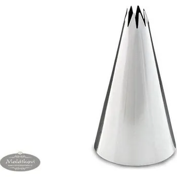 Kovovýroba Jeníkov Cukrářská zdobící špička řezaná pr. 6 mm - 8 cípů
