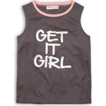 Dívčí tričko Tílko dívčí sportovní, Minoti, POWER 7, šedá - 110/116 | 5/6let