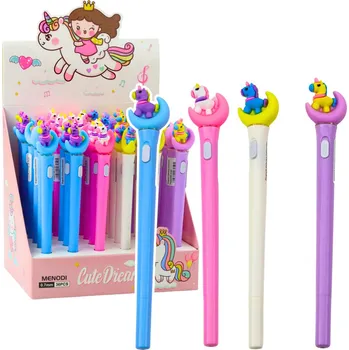 LEAN Svítící Pero Jednorožec na Měsíci Modrý Inkoust 0,7mm Mix