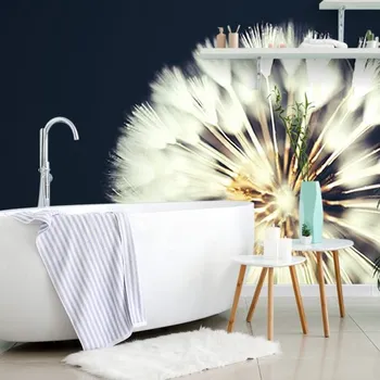 Fototapeta Dovido Samolepící fototapeta pampeliška na tmavém pozadí