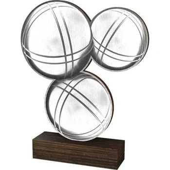 Volný čas Poháry Bauer Dřevěná plaketa WF084 | Petanque