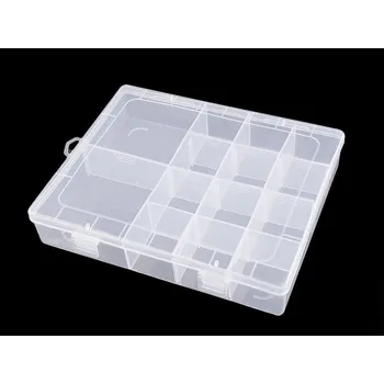 Úložný box Plastový box / zásobník 4x17x21 cm - 1 transparent