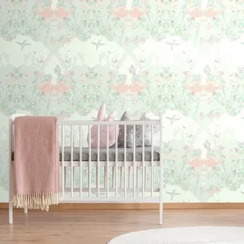 Tapeta Dovido Tapeta tajemný les se zeleným pozadím