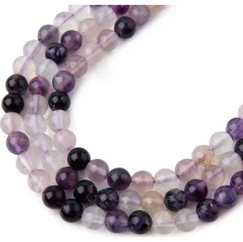 Korálek Korálky z minerálu Fialový fluorit 4 mm