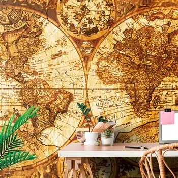 Tapeta Dovido Tapeta kreslená mapa minulosti