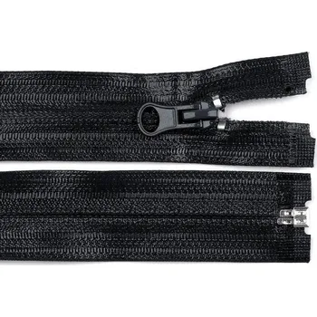 Zip Voděodolný zip šíře 7 mm délka 60 cm spirálový - černá