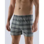 Pánské trenky volné, šité, s potiskem 75126P - šedá lékořice - 46/48