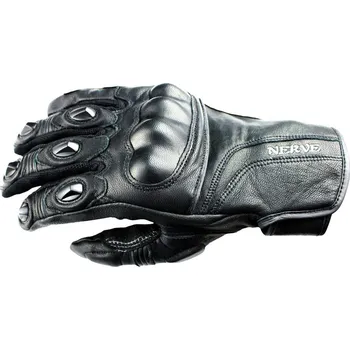 Moto rukavice NERVE Rukavice na motorku KQ11 Black - Velikost XL