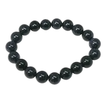 Náramek Avanturín modrý – energetický náramek z polodrahokamu, korálky 10 mm