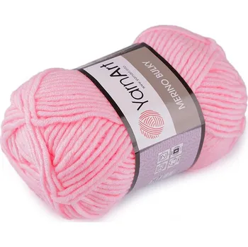 Galanterie Merino bulky Pletací příze 100g - 18 (217) růžová dětská
