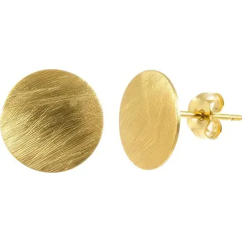 Náušnice ŠPERKY-NM, Zlaté pecky matované 1127