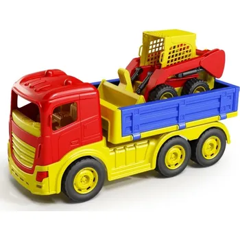 autíčko Nákladní auto a pracovní stroj Bobcat barevný 36cm