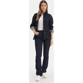 Pánské oblečení Calvin Klein Jeans Jeansy LV047D732G Tmavomodrá Bootcut Fit 31