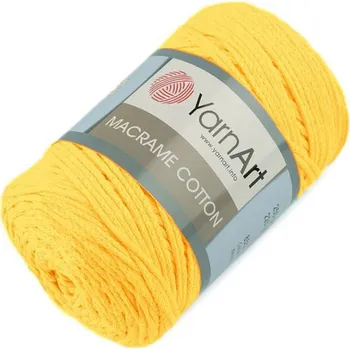 Příze Macrame Cotton 250 g příze - 2 (764) žlutá máslová