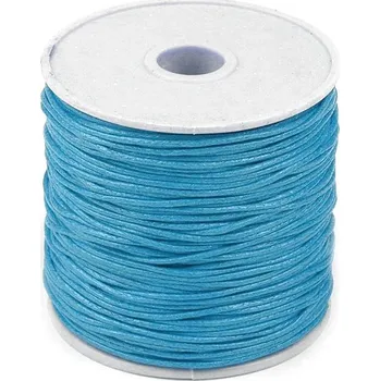 Příze Šňůra bavlněná Ø1 mm voskovaná - 30 modrá