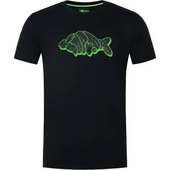 Rybářské oblečení Korda Triko Outline Tee Black - L