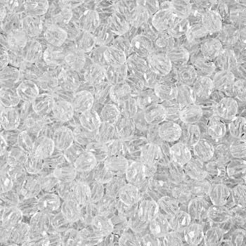 Dětské navlékací korálky Manumi české broušené korálky 3 mm Crystal