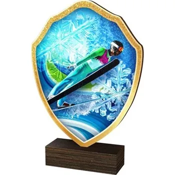 Poháry Bauer Dřevěná plaketa TFRW423 | Skoky na lyžích