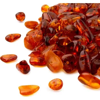 Náhrdelník Jantarové zlomky koňak