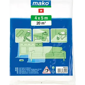 Zakrývací fólie na malování MAKO Folie zakrývací 4x5m HDPE-7MY 835005