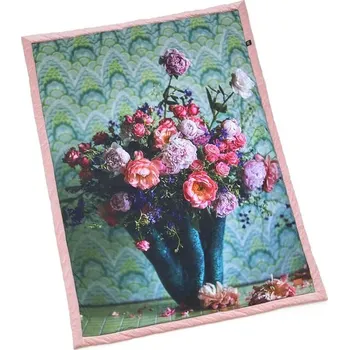 Dětská deka La Millou Deka Velvet "XL" (140x200cm) FLORES & SMOKE ROSE by Marcin Tyszka