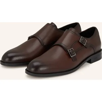 Pánská móda Boss Dvojité Přezky Tayil, tmavě hnědá