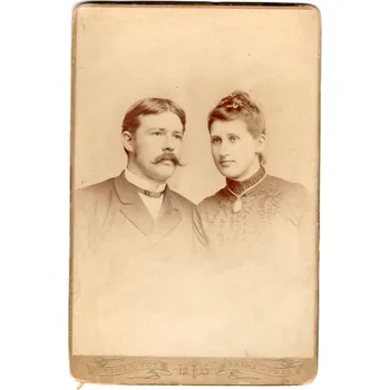 Stará Pohlednice 1889 Jan Tomeš + Marie Tomešová - Praha 100/161 RARITA !!!