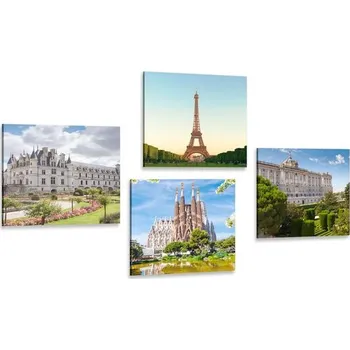 Obraz Dovido Set obrazů nejúžasnější památky světa
