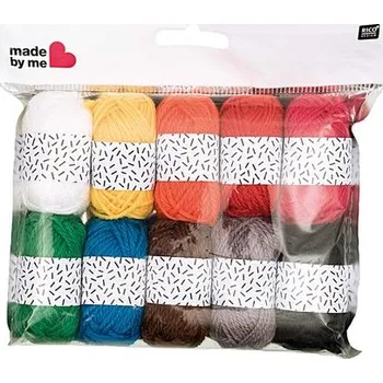 kreativní sada Rico Design Sada klubíček na háčkování polyakryl 10ks Classic