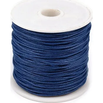 Příze Šňůra bavlněná Ø1 mm voskovaná - 23 modrá delta